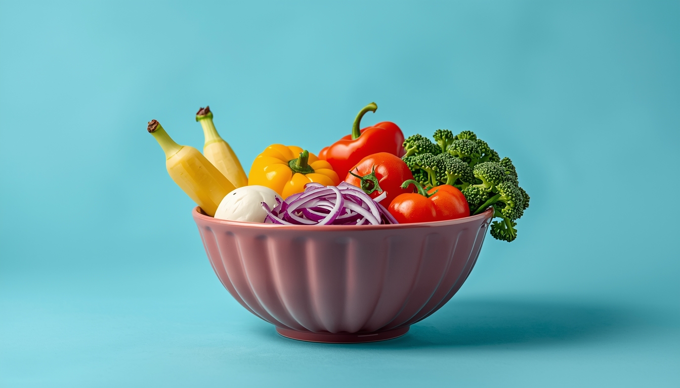 Colorful FlexiNourish bowl with vegetables at Wlozarinstrvex